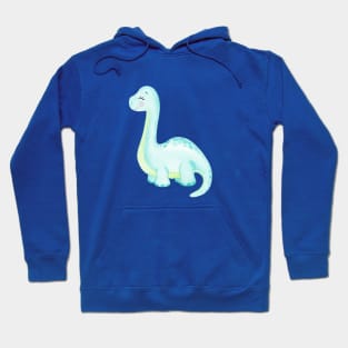 Cute blue dinosaur Hoodie